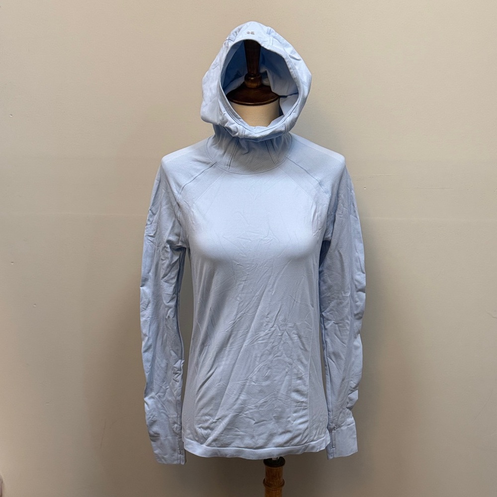 Sweaty Betty hooded fitted long sleeve top women’s sz 8, as is